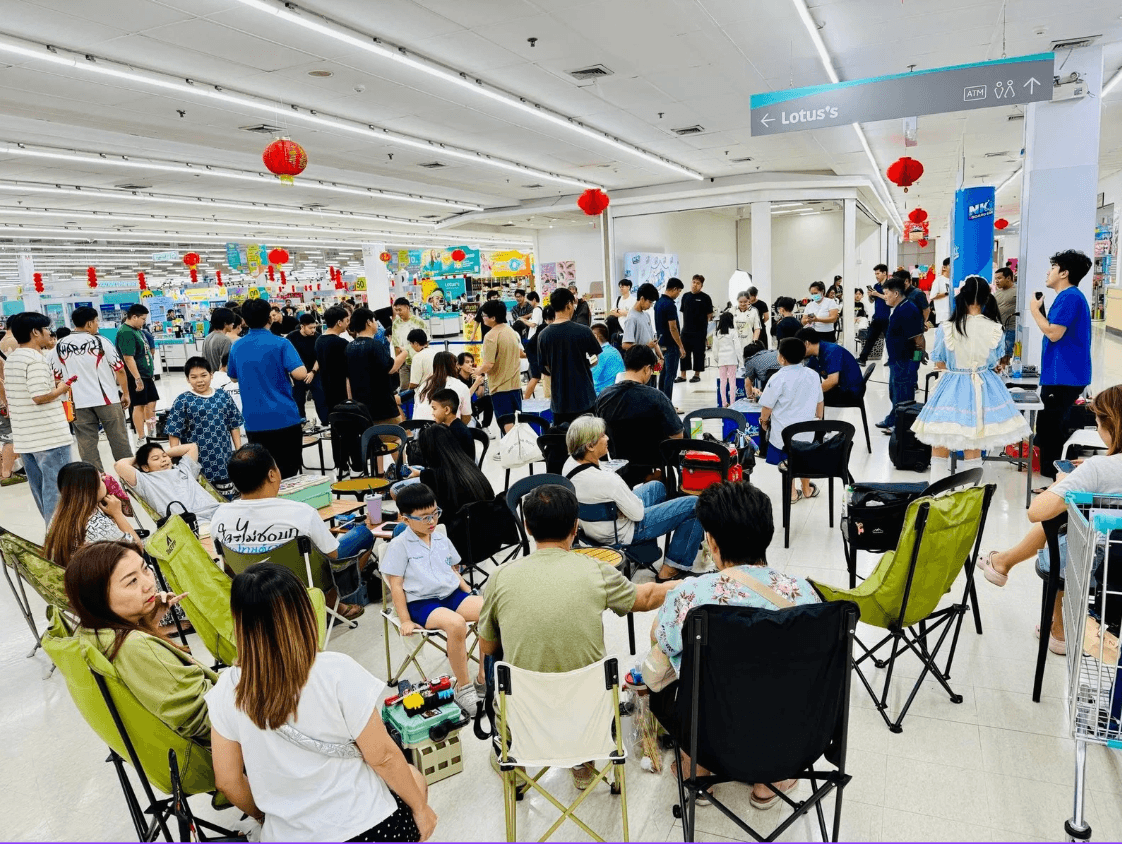 บรรยากาศการแข่งขัน Beyblade X ที่ NK Board Game
