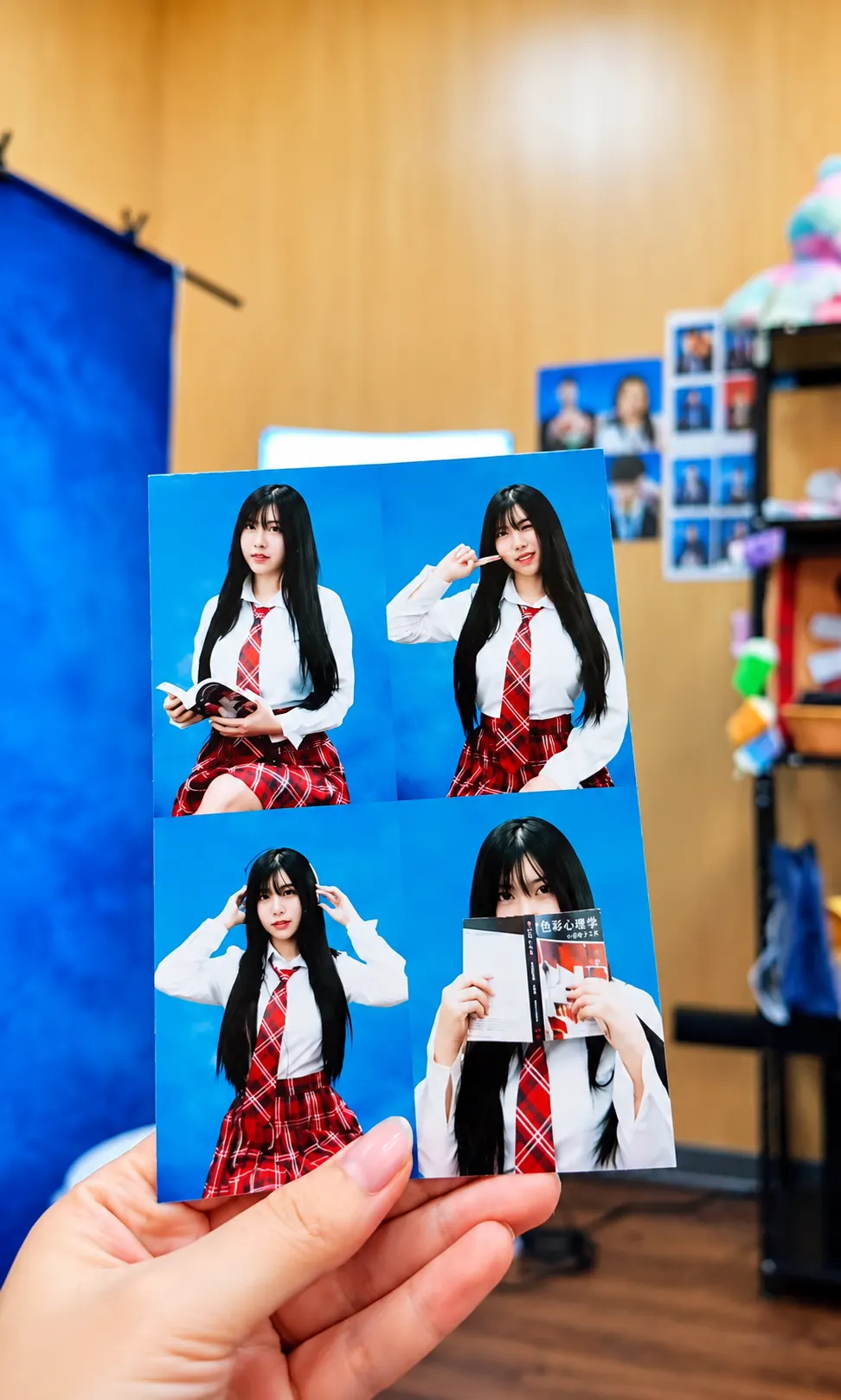ภาพสตริปที่ปรินต์จากโฟโต้บูธ NK Board Game
