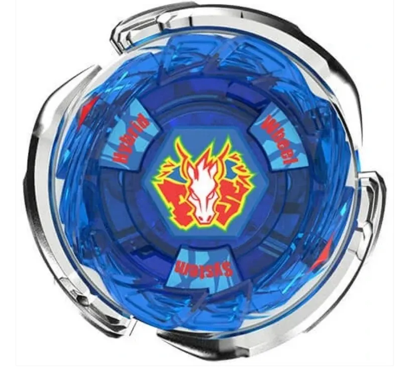 ใบ StormPegasis มองจากด้านบน — 3 ปีกโลหะจุดปะทะ Gear Chip ลายม้ามีปีก (Pegasus)