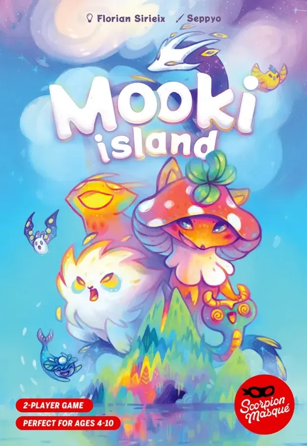 หน้ากล่อง Mooki Island โดย Florian Sirieix — Kinderspiel des Jahres 2026