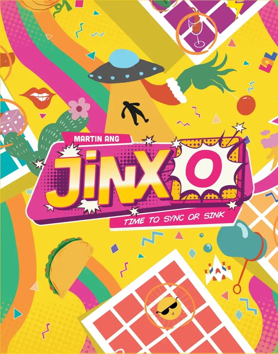 หน้ากล่อง JinxO (Time to Sync or Sink) โดย Martin Ang — Spiel des Jahres 2026
