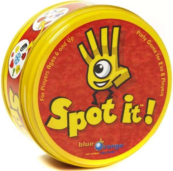 กล่องเกม Spot it blue orange